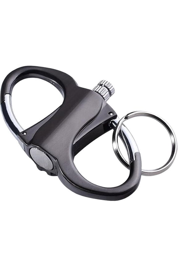 Keychain Lighter, Flint Keychain Match Lighter,Kerosene Fillable Key Chain Lighter, Outdoor Emergency Lifesaving Equipment