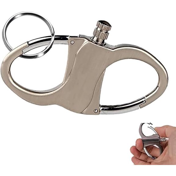 Keychain Lighter Match Strike,Outdoor Adventure Key Chain Lighter,Metal Match Strike,Reusable Kerosene Fillable Lighters Keychain Holder,Gift Outdoor Emergency Lifesaving Equipment(1pcs)