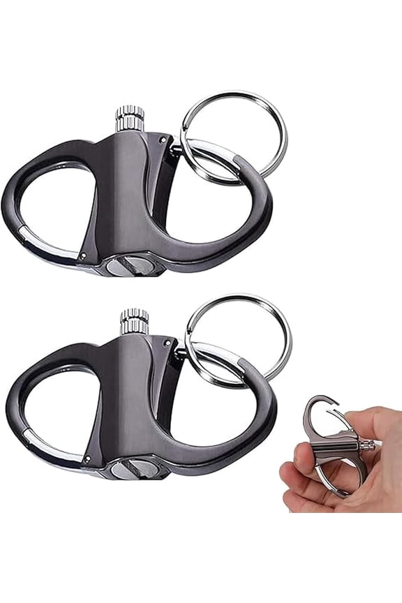 Keychain Lighter Match Strike,Outdoor Adventure Key Chain Lighter,Metal Match Strike,Reusable Kerosene Fillable Lighters Keychain Holder,Gift Outdoor Emergency Lifesaving Equipment(2pcs)