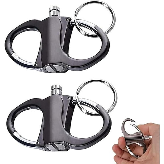 Keychain Lighter Match Strike,Outdoor Adventure Key Chain Lighter,Metal Match Strike,Reusable Kerosene Fillable Lighters Keychain Holder,Gift Outdoor Emergency Lifesaving Equipment(2pcs)