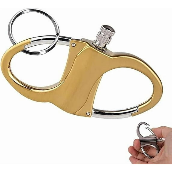 Keychain Lighter Match Strike,Outdoor Adventure Key Chain Lighter,Metal Match Strike,Reusable Kerosene Fillable Lighters Keychain Holder,Gift Outdoor Emergency Lifesaving Equipment(1pcs)