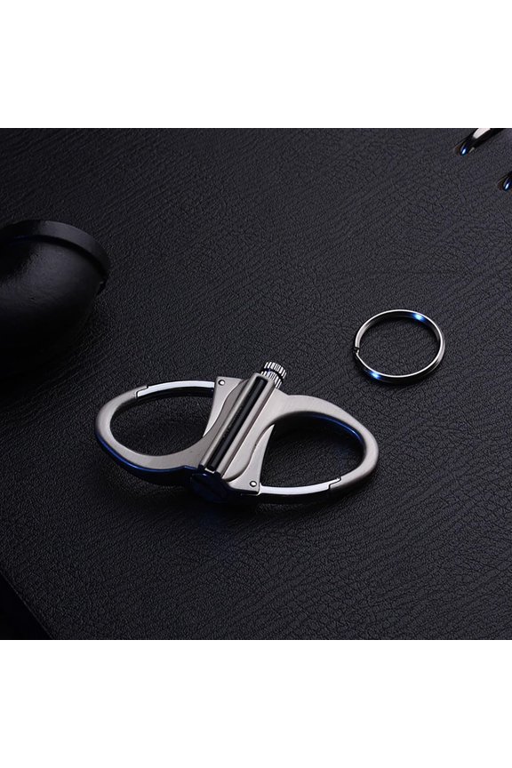 Keychain Lighter,Metal Keychains Lighter,Reusable Survival Fire Starter Mechanical Match,Metal Match,Outdoor Emergency,Car and Home (Black)