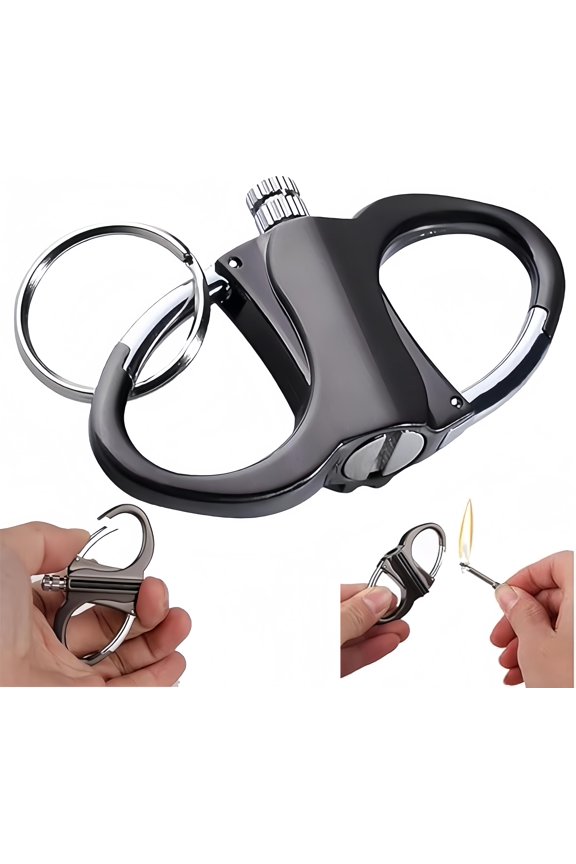 Keychain Lighter, Metal Keychains Lighter for Outdoor Car and Home, Keychain Lighters for Release (1pc)