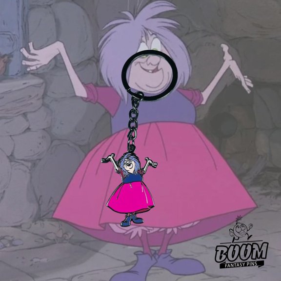 Keychain Madam Mim from The Sword in the Stone Fairytale Fantasy (1 keychain)
