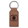 thumbnail image 1 of Keychain - Made in Brazil (Dark Brown Rectangle), 1 of 2