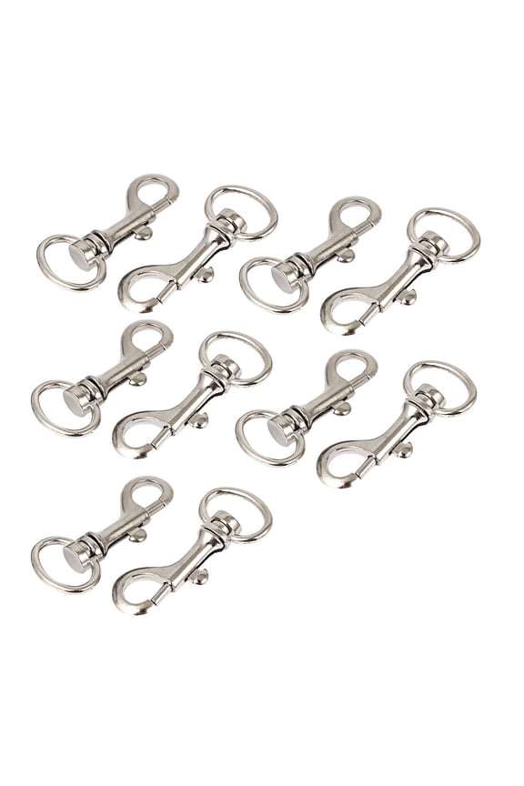 Keychain Metal Lobster Swivel Clasps Snap Clips Ring Hook 2.1" Long 10pcs