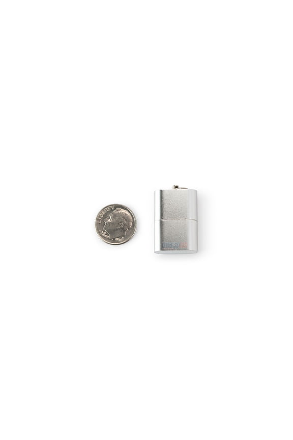 Keychain MicroSD Reader with Premium Silver Body for Quick Photo Transfer
