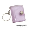thumbnail image 1 of With Keychain Mini Photo Album, Mini Photo Album Simple DIY Storage Card Holder, Button Design Pvc Portable Pocket,for Picture Wedding Anniversary Birthday Valentine Gift, 1 of 10