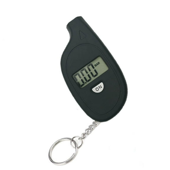 Keychain Mini Tire Gauge With Digital Lcd Display For Car, Auto, Motorcycle Tester Tire C2k7 - Alarm Meter