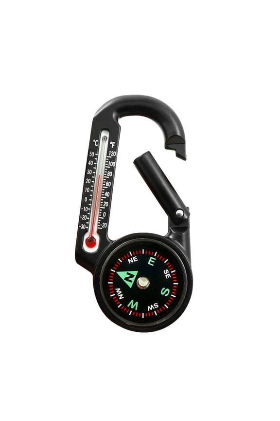 Keychain Multifunction Camping Compasses Thermometers Outdoor Climbing Temperature Tester Helping Survival Device