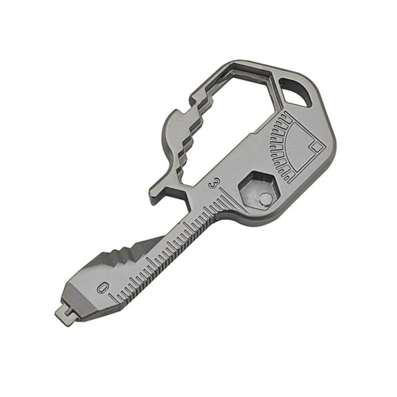 Keychain Multitool  Key Tool with 24+ Functions | Bottle Opener Keychain, Multitool, Screwdriver, Wrench, Box Cutter | Good for Travel, Outdoor, Hiking | Safe