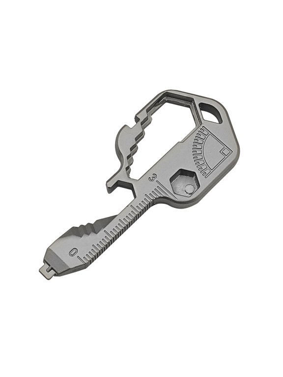 Keychain Multitool Key Tool with 24+ Functions | Bottle Opener Keychain, Multitool, Screwdriver, Wrench, Box Cutter | Good for Travel, Outdoor, Hiking | Safe