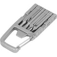 thumbnail image 1 of Folding Outdoor Multi Tool, Multifunctional Stainless Steel Ruler Screwdriver Bit Portable Keychain Multitool for Daily Use, 1 of 5