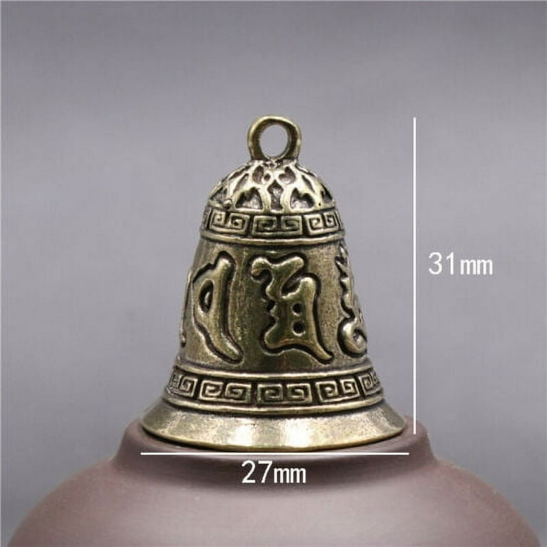 Collectable Brass Keychains With Bell pendant Key Ring Holder Keychain
