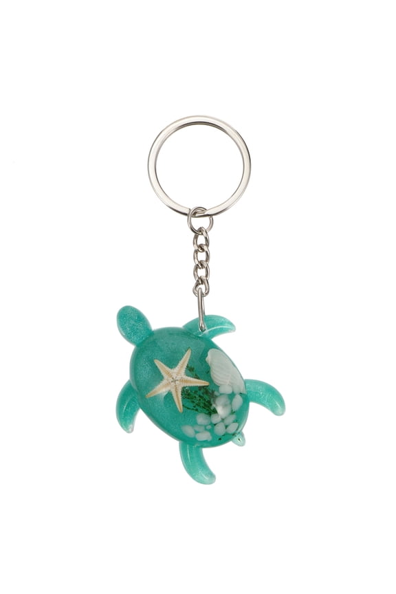 Keychain Pendant Sea Turtle Key Keyring Beach Purse Bag Charms Decoration Keys Resin Car Handbag Creature Animal