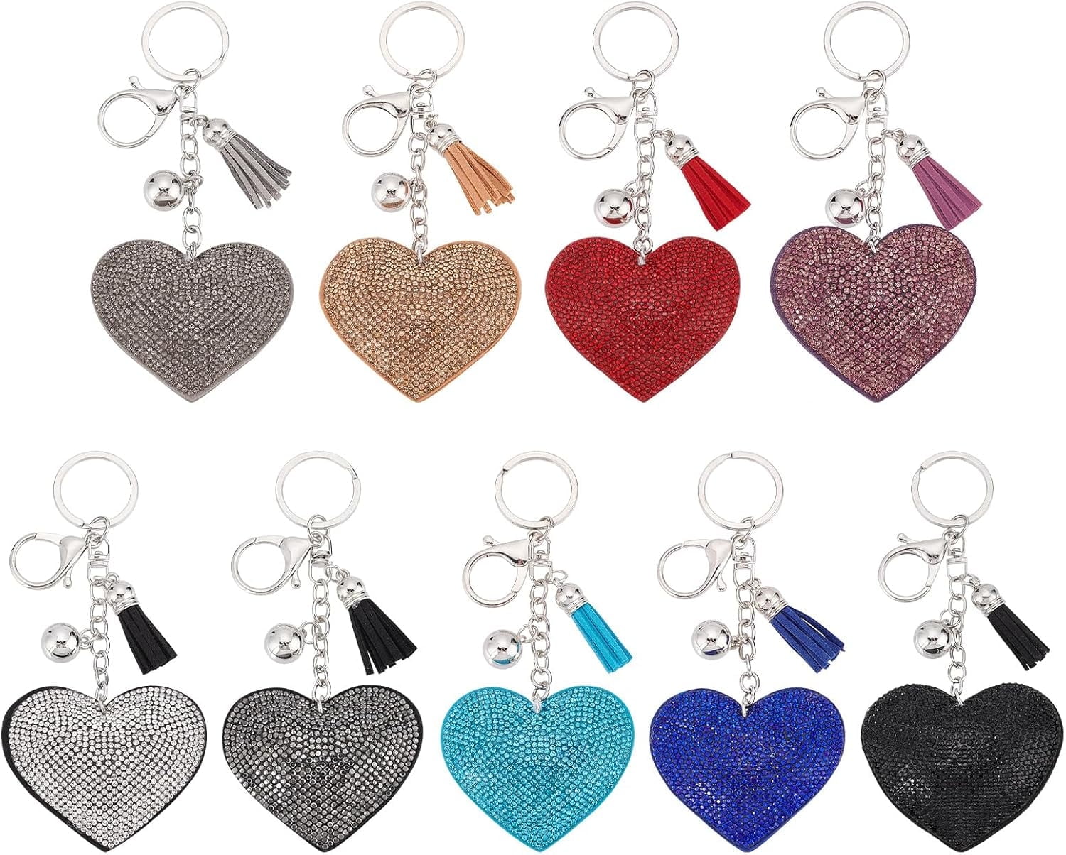 Keychain Pendants Keychains Enamel Alloy Key Rings Clip DIY - Walmart.com