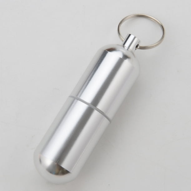 Titanium Pill Case Keychain - Waterproof Mini Pill Holder For Travel