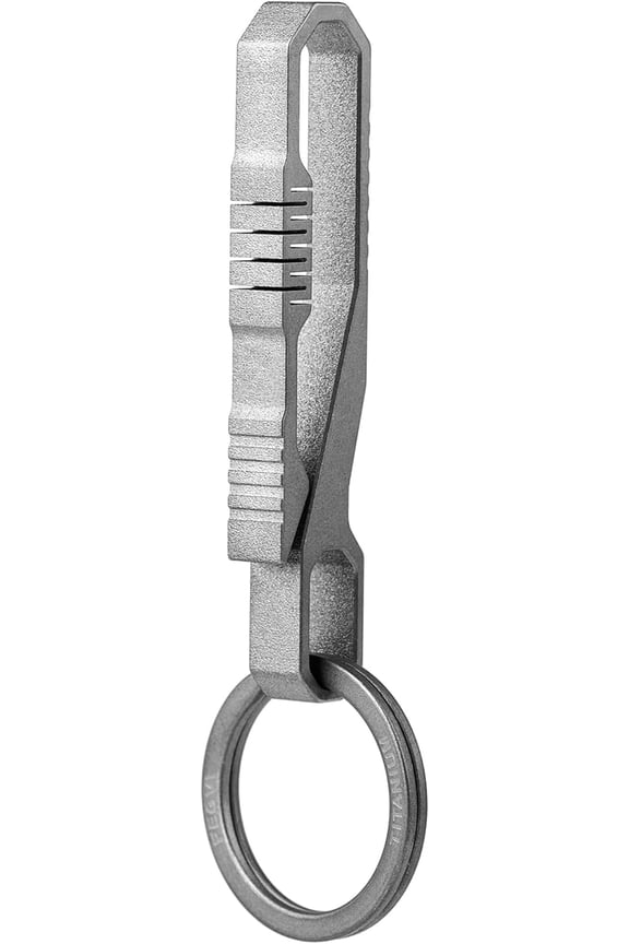 Keychain Pocket Clip, Quick and Easy Access to Keys, Titanium Key Holder with Detachable Keyring, Gifts for Men Women