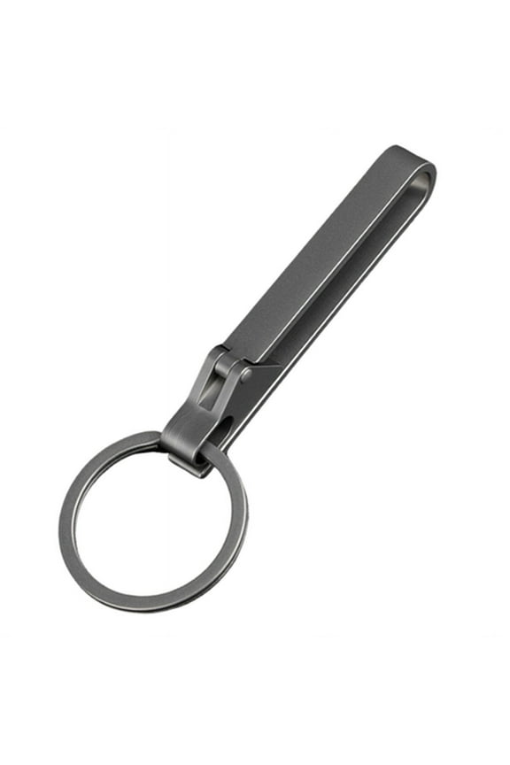 Keychain Pocket Clip Titanium Key Holder with Detachable Keyring for Men and Women Outdoor Portable Tool