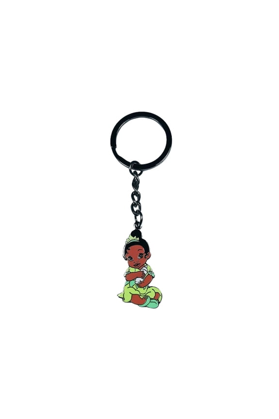Keychain Princess Tiana and Frog from The Princess and the Frog Fairytale Fantasy (1 keychain)