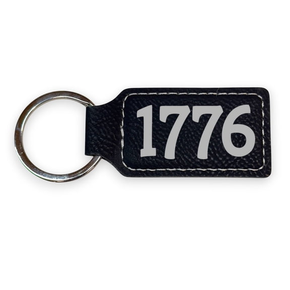 Keychain - Rectangle - 1776 - Leather
