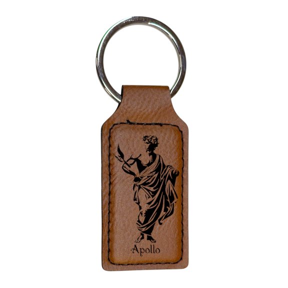 Keychain - Rectangle - Apollo - Leather