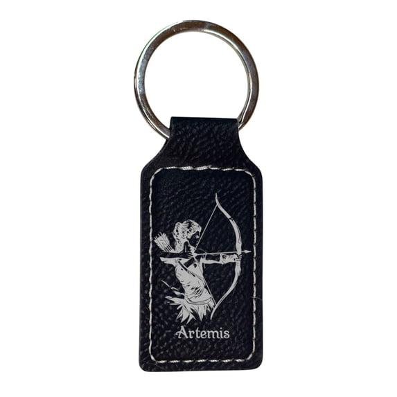 Keychain - Rectangle - Artemis - Leather