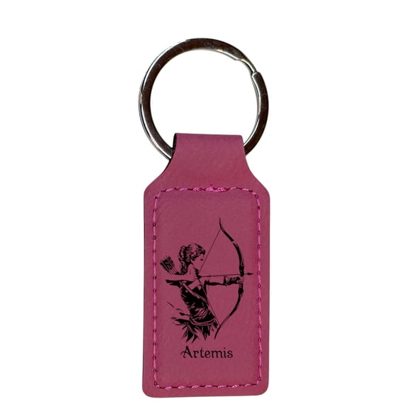 Keychain - Rectangle - Artemis - Leather