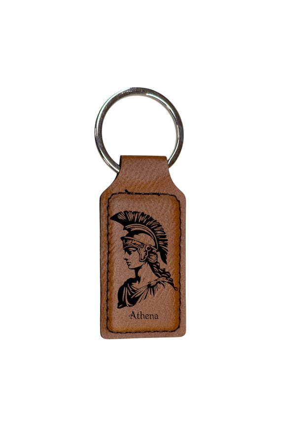 Keychain - Rectangle - Athena - Leather