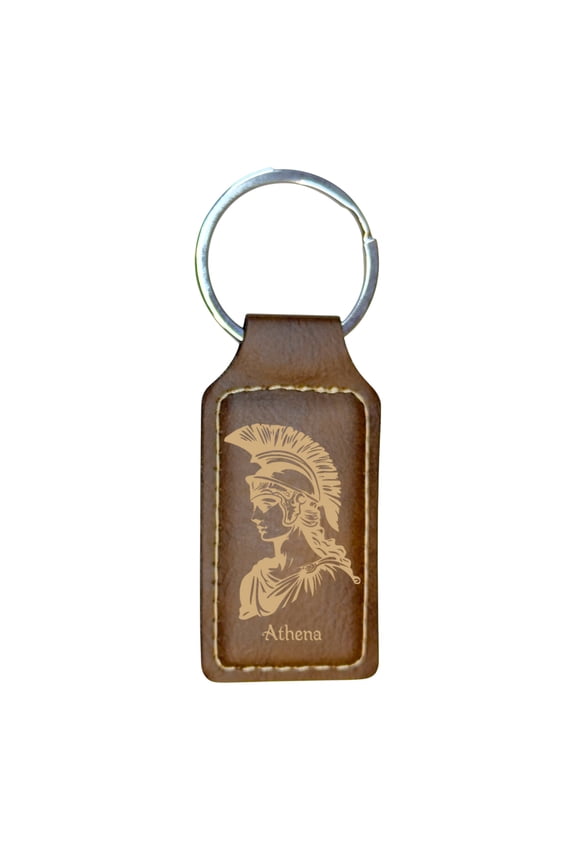 Keychain - Rectangle - Athena - Leather