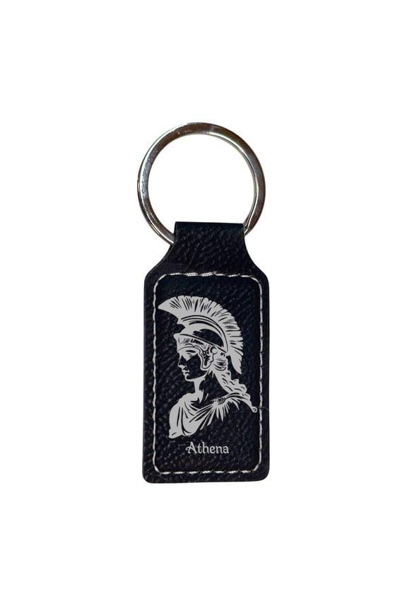 Keychain - Rectangle - Athena - Leather