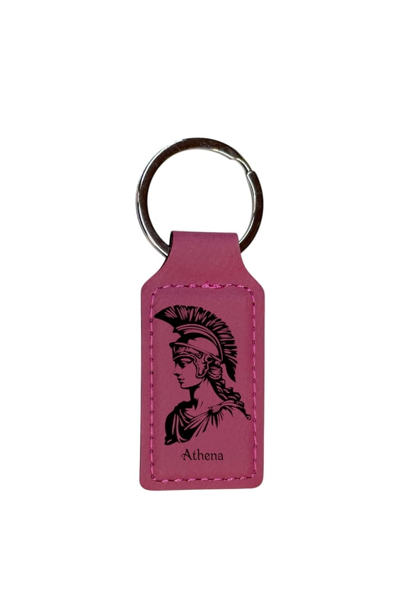 Keychain - Rectangle - Athena - Leather