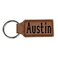 thumbnail image 1 of Keychain - Rectangle - Austin - Leather, 1 of 5