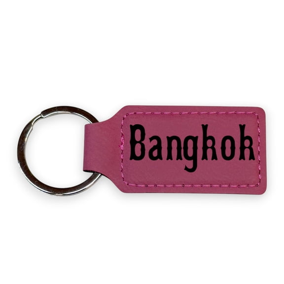 Keychain - Rectangle - Bankkok - Leather