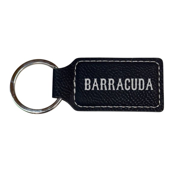 Keychain - Rectangle - Barracuda - Leather