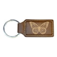 thumbnail image 1 of Keychain - Rectangle - Butterfly - Leather, 1 of 4