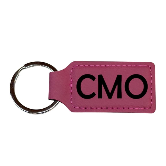 Keychain - Rectangle - CMO - Leather