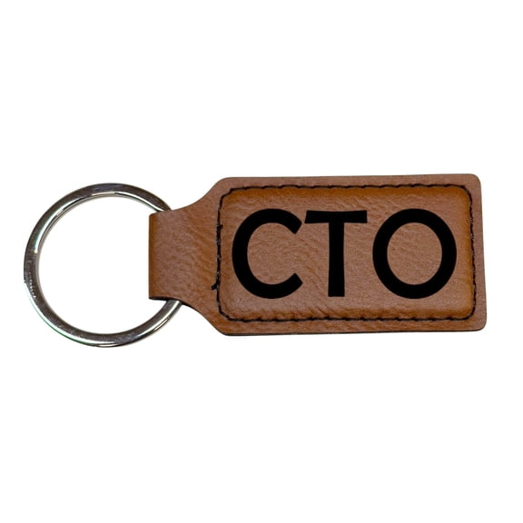 Keychain - Rectangle - CTO - Leather