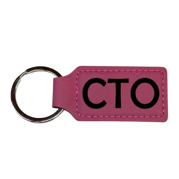 Keychain - Rectangle - CTO - Leather