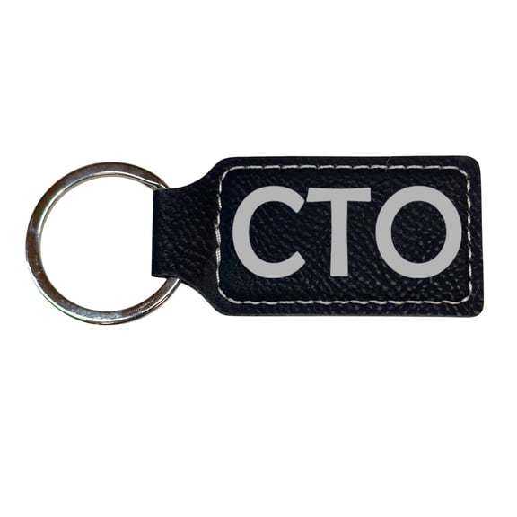 Keychain - Rectangle - CTO - Leather