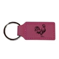 thumbnail image 1 of Keychain - Rectangle - Chicken - Leather, 1 of 2