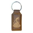 thumbnail image 1 of Keychain - Rectangle - Coiled Snake - Leather, 1 of 4