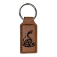 thumbnail image 1 of Keychain - Rectangle - Coiled Snake - Leather, 1 of 4