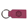 thumbnail image 1 of Keychain - Rectangle - D20 - Leather, 1 of 4