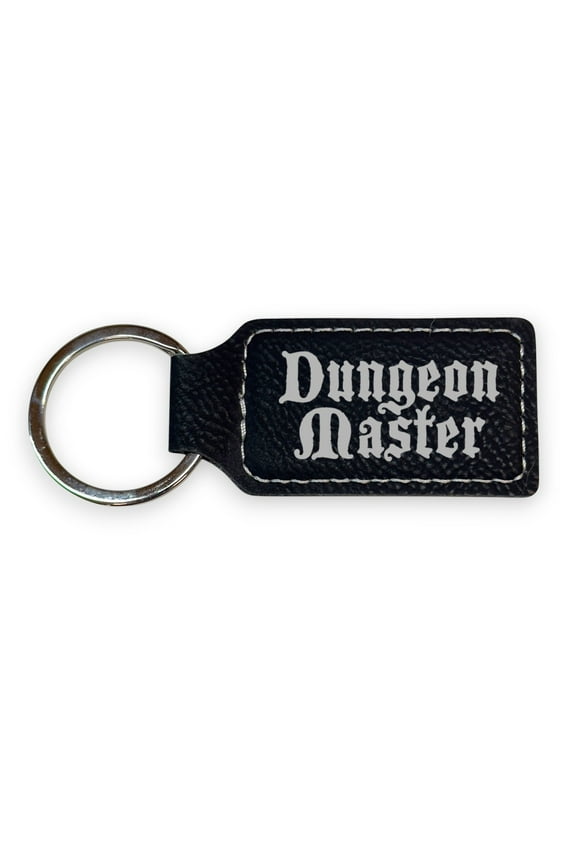 Keychain - Rectangle - Dungeon Master - Leather
