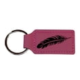 thumbnail image 1 of Keychain - Rectangle - Feather - Leather, 1 of 4