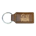 thumbnail image 1 of Keychain - Rectangle - Golf Mom - Leather, 1 of 4