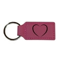 thumbnail image 1 of Keychain - Rectangle - Heart - Leather, 1 of 4