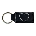 thumbnail image 1 of Keychain - Rectangle - Heart - Leather, 1 of 4