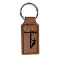 thumbnail image 1 of Keychain - Rectangle - Lineman - Leather, 1 of 5